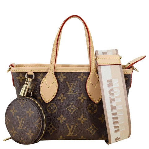 LOUIS VUITTON Neverfull BB Monogram Canvas Tote Bag Brown