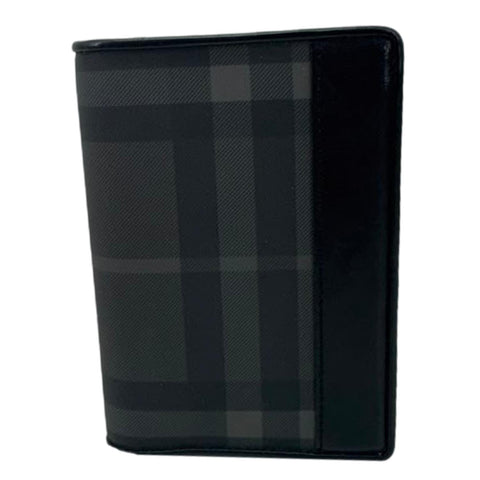 BURBERRY Check Canvas Bifold Wallet Grey
