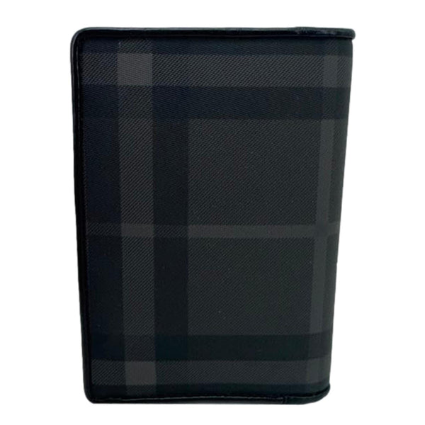 BURBERRY Check Canvas Bifold Wallet Grey