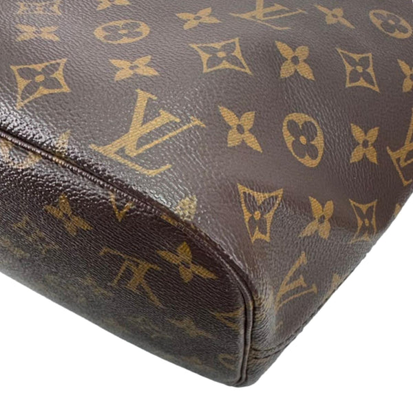 LOUIS VUITTON Neverfull MM Monogram Canvas Tote Bag Brown