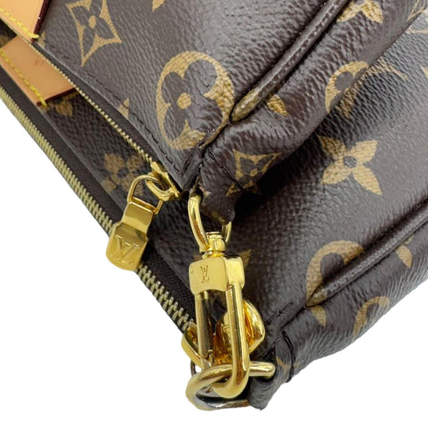 LOUIS VUITTON Multi Pochette Accessoires Monogram Canvas Crossbody Bag Brown