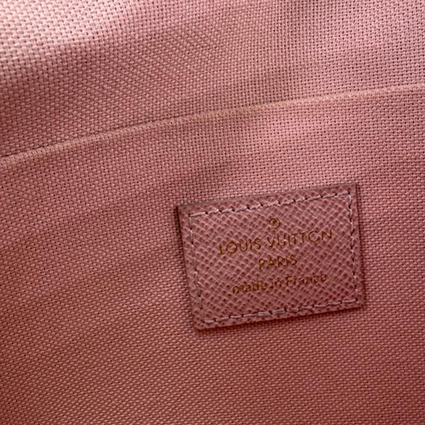 LOUIS VUITTON Felicie Pochette Valentine Dog Monogram Canvas Crossbody Bag Brown