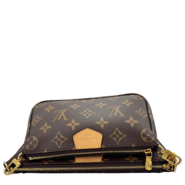 LOUIS VUITTON Multi Pochette Accessoires Monogram Canvas Crossbody Bag Brown
