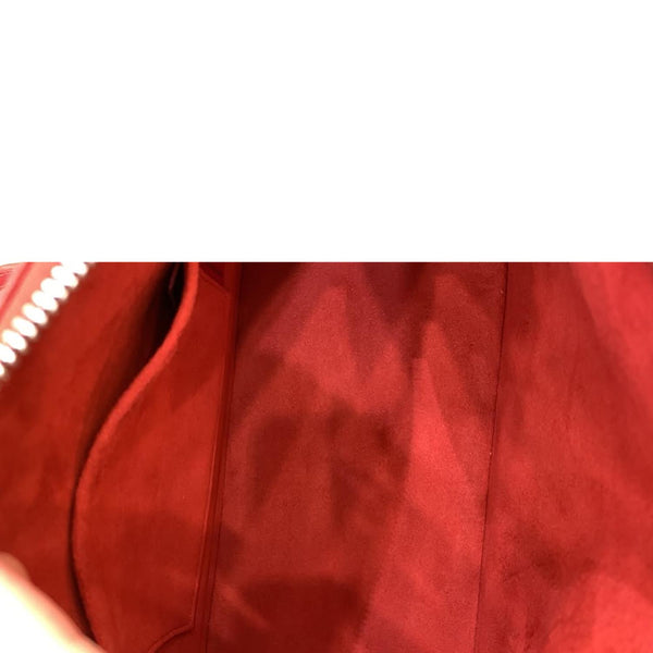 LOUIS VUITTON Alma BB Epi Leather Satchel Bag Red