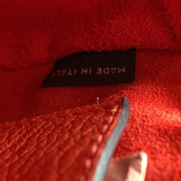 MIU MIU Madras Dahlia Leather Shoulder Bag Orange