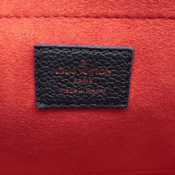 LOUIS VUITTON Saint Sulpice PM Empreinte Leather Crossbody Bag Navy Blue