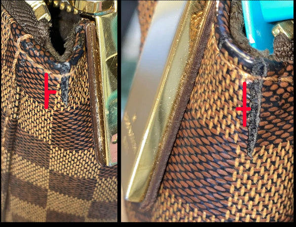 LOUIS VUITTON Portobello PM Damier Ebene Shoulder Bag Brown