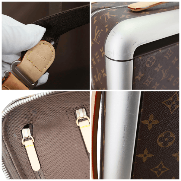 LOUIS VUITTON Horizon 55 Monogram Canvas Travel Bag Brown