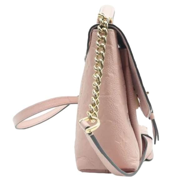 LOUIS VUITTON Blanche BB Empreinte Leather Shoulder Bag Rose Poudre