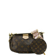 LOUIS VUITTON Multi Pochette Accessoires Monogram Canvas Crossbody Bag Brown