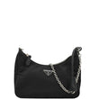 PRADA Re-Edition Shoulder Bag Black front look