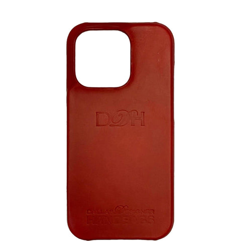 Dallas Designer Handbags Leather iPhone 15 Pro Max MagSafe Phone Case Reddish Brown