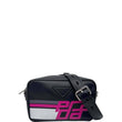 Prada City Calf Printed Racing Logo Bandoliera Bag