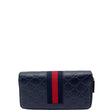 Gucci Guccissima Web Zip Around Wallet