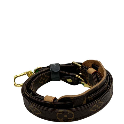 LOUIS VUITTON Monogram Canvas Shoulder Strap Brown