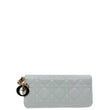 Christian Dior Patent Cannage Lady Dior Voyageur Wallet