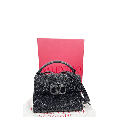 Valentino Garavani VSling Handle Crystal Embellished Bag