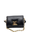 Louis Vuitton Shiny Lambskin Twist MM Black