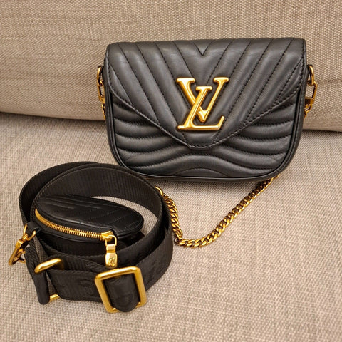 Louis Vuitton New Wave Chain Bag Black 409543-DDH