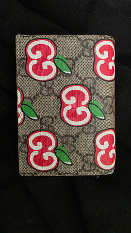 412237-DDH	Gucci Apple Card Case Printed Bifold Wallet