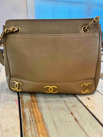 57443-SYB Chanel Caviar Triple Coco