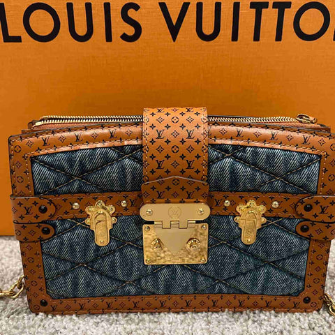 412968-DDH Louis Vuitton Malletage Trunk Clutch