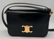 56262-SYB Celine Teen Triomphe Bag Black