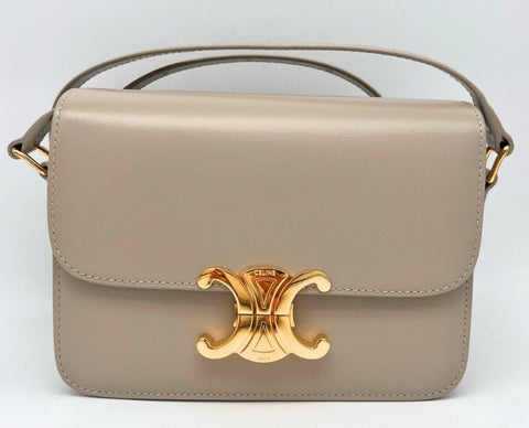 56272-SYB Celine CLASSIQUE TRIOMPHE BAG (Smoke brown)