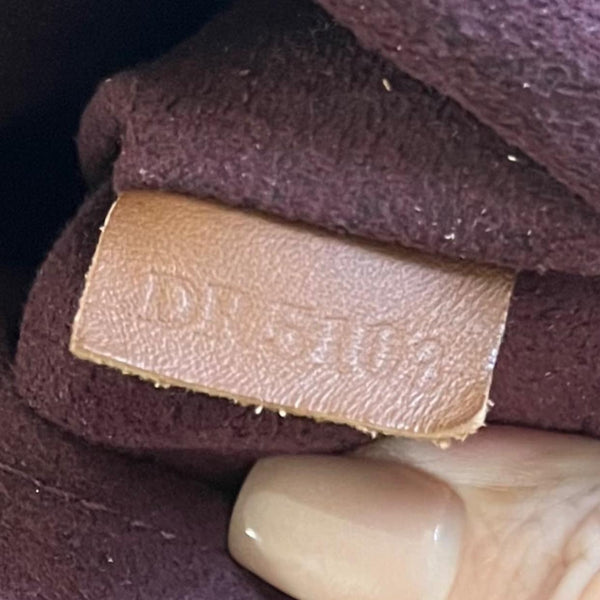 LOUIS VUITTON Belmont Damier Ebene Tote Bag Brown