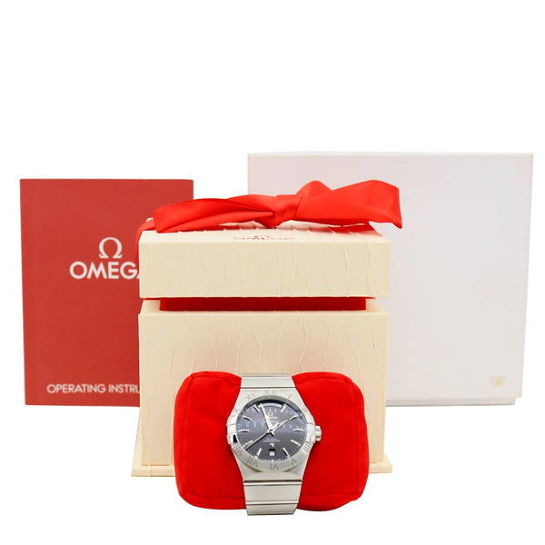 OMEGA Constellation Co-Axial Cal.8602 Chronometer Automatic SS Watch Black Dial 38MM