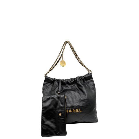 Chanel Black 22 Hobo