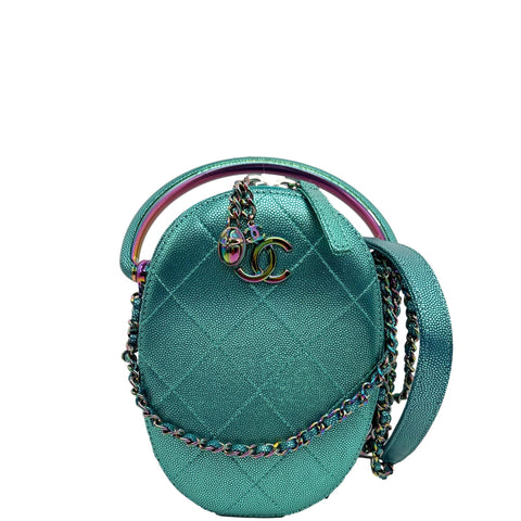 Chanel Metallic Oval Camera Bag