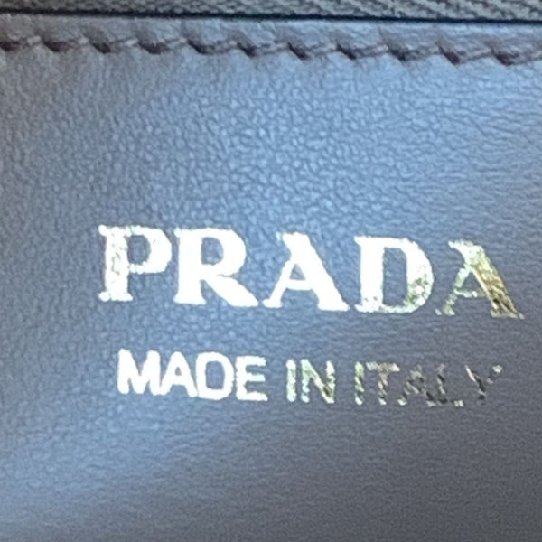 Prada Matinee Saffiano Leather Shoulder Bag Fumo - Made In Italy