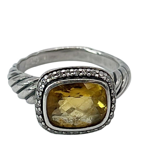 DAVID YURMAN Albion Sterling Silver Citrine Ring