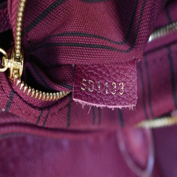 LOUIS VUITTON Speedy 30 Bandouliere Monogram Leather Shoulder Bag Aurore Burgundy