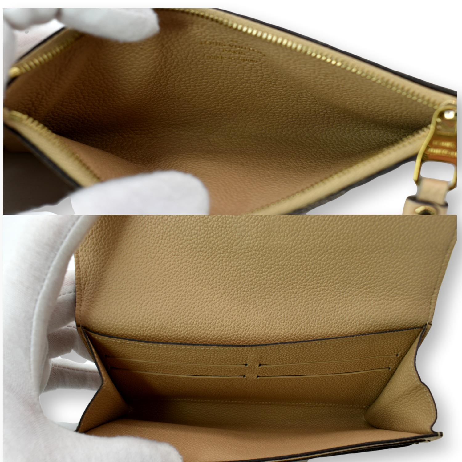 Louis Vuitton Ivory Monogram Empreinte Leather Compact Curieuse 3lva73  Wallet, Louis Vuitton