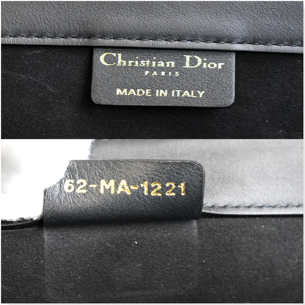 CHRISTIAN DIOR Medium Dior Book Calfskin Tote Bag Black