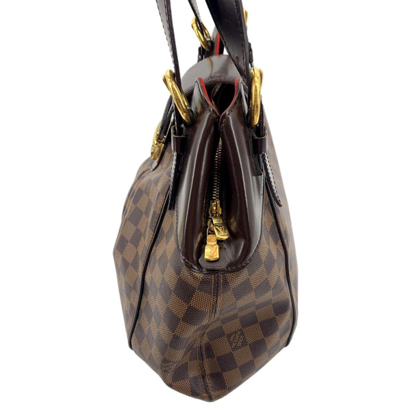 LOUIS VUITTON Sistina GM Damier Ebene Shoulder Bag Brown