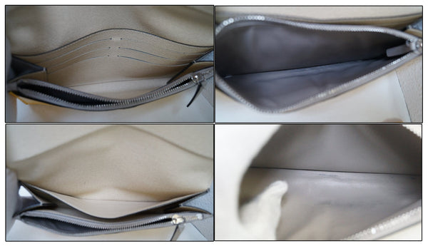 LOUIS VUITTON Epi Portefeuille Flore Long Wallet White Yellow 