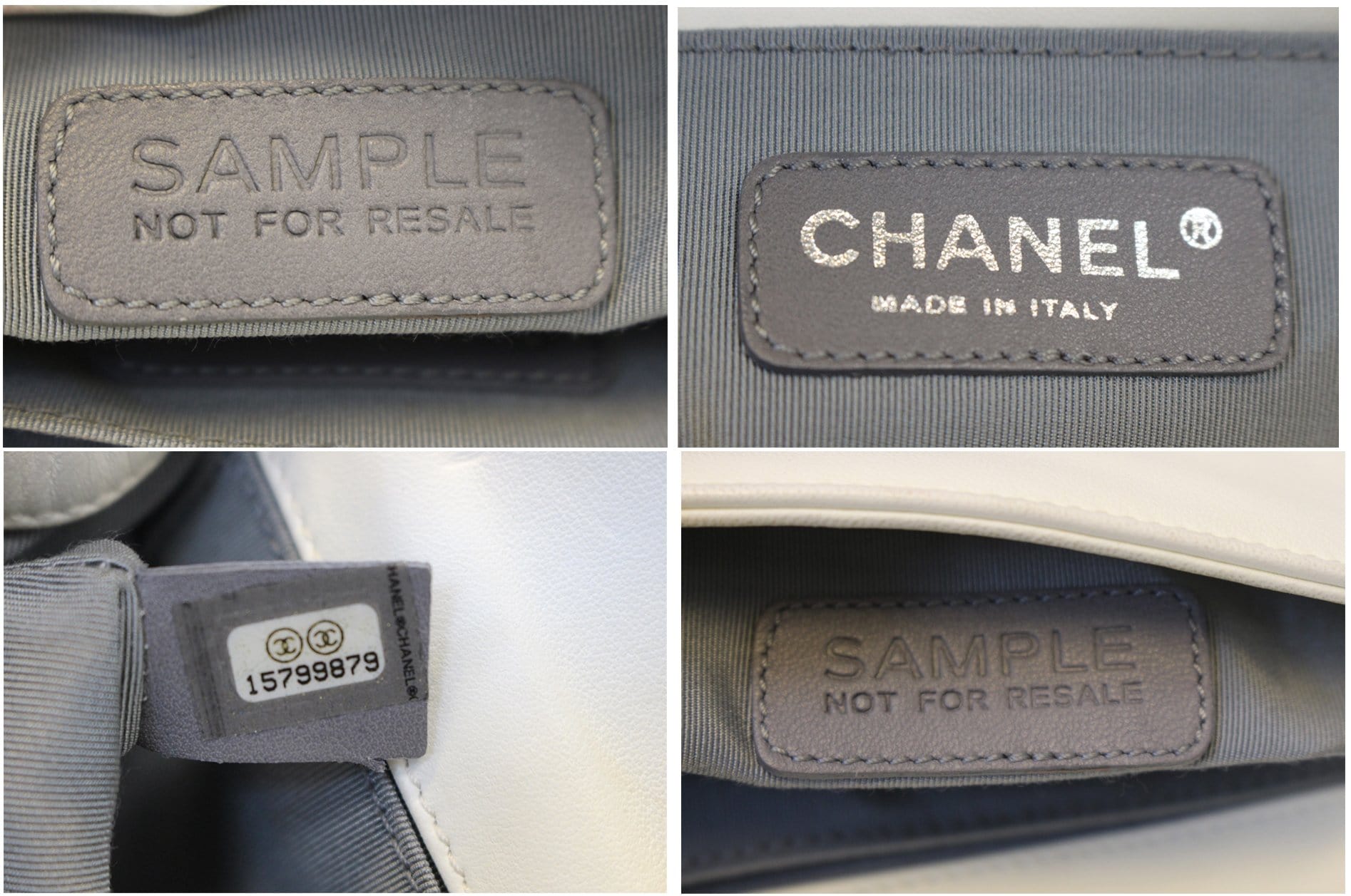 Chanel Boy White Stingray Leather Crossbody Bag