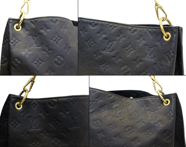 LOUIS VUITTON Black Monogram Empreinte Metis Hobo Bag