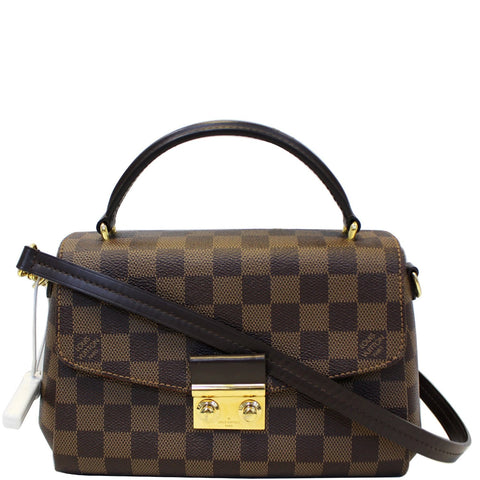 LOUIS VUITTON Croisette Damier Ebene Shoulder Crossbody Bag Brown