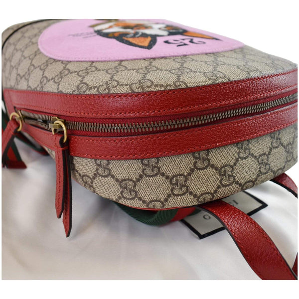 GUCCI Bosco GG Supreme Canvas Backpack Bag Beige 495621