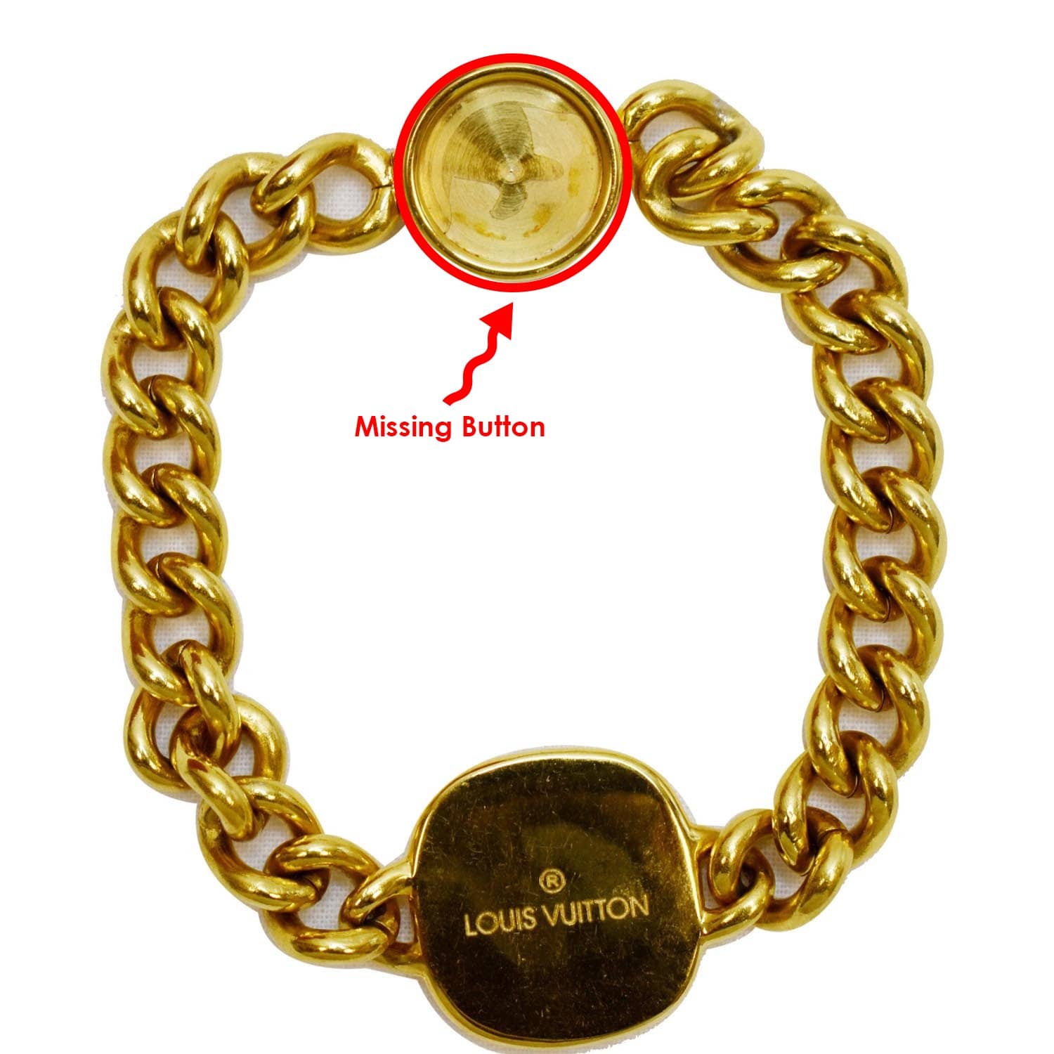 Louis Vuitton Bracelet LV ME Y GP Gold M67182 Jewelry Louis