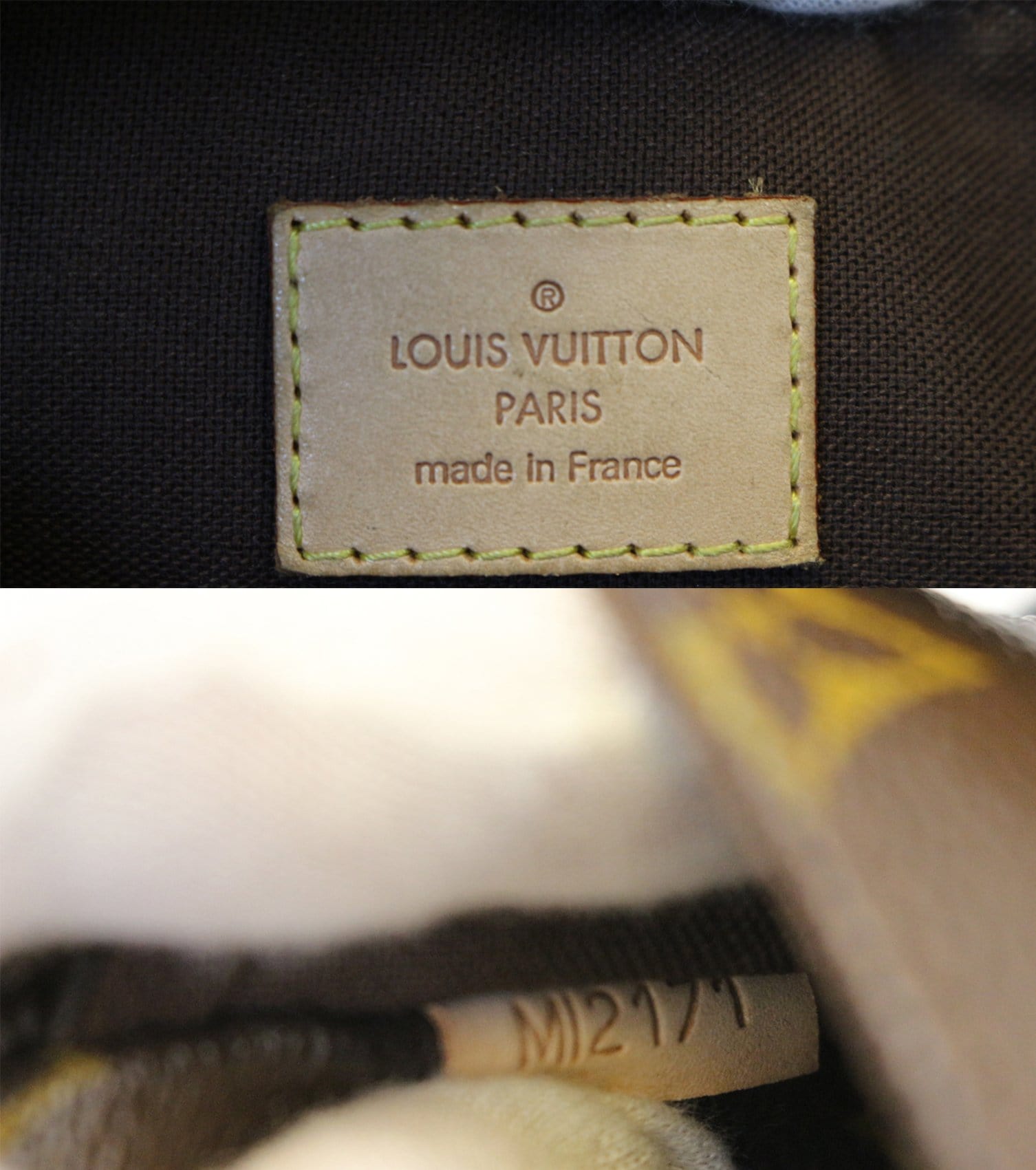 Menilmontant handbag Louis Vuitton Brown in Cotton - 37376913
