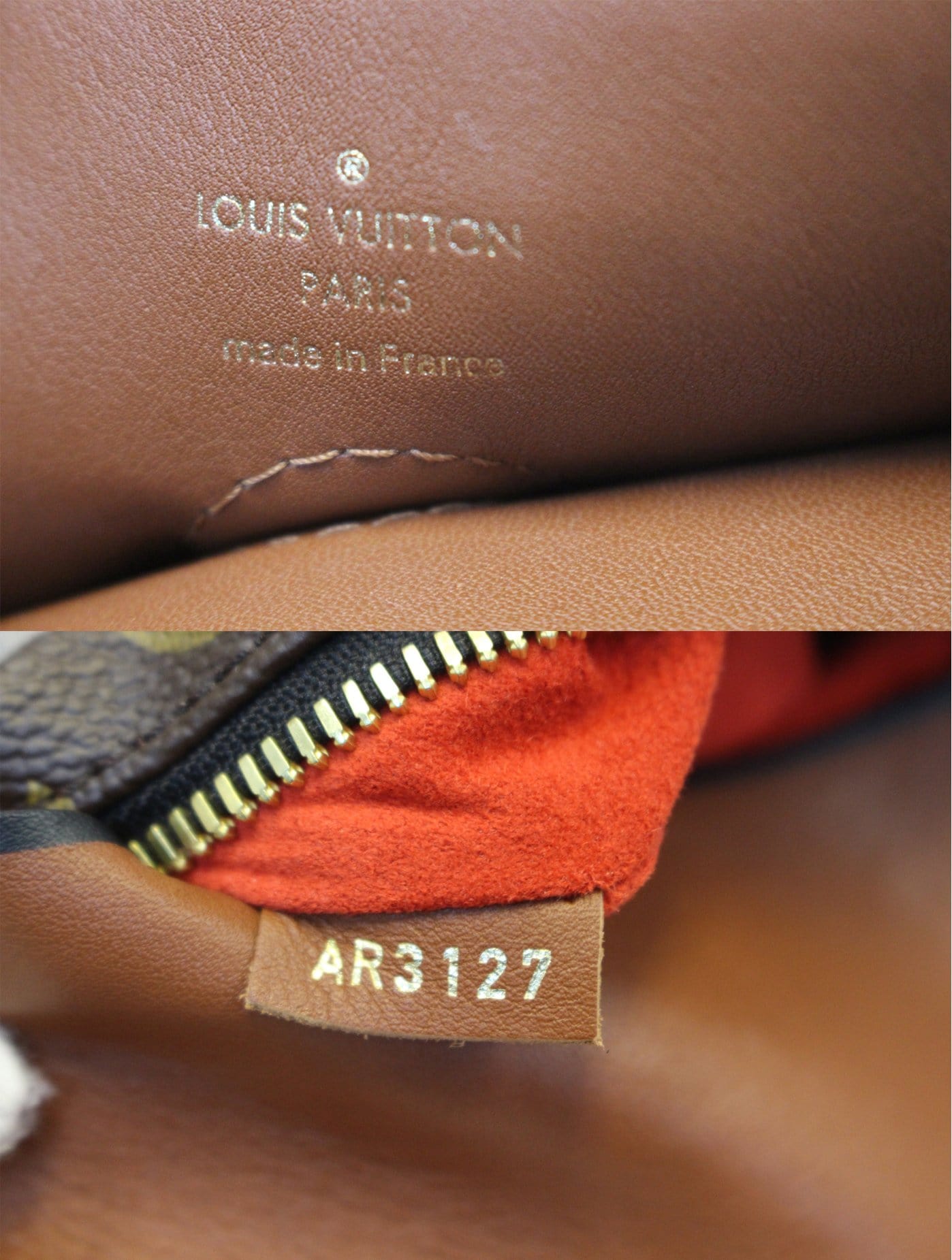 LOUIS VUITTON Tuileries Besace Monogram Canvas Shoulder Bag Caramel