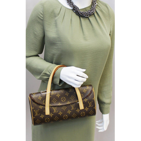 LOUIS VUITTON Sonatine Monogram Canvas Satchel Bag-US