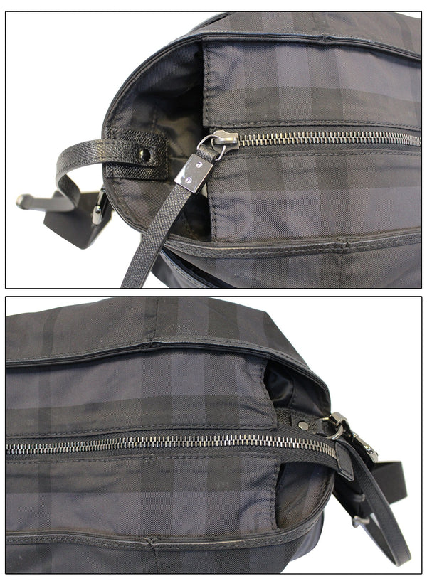 BURBERRY Graceford Tonal Check Diaper Shoulder Bag