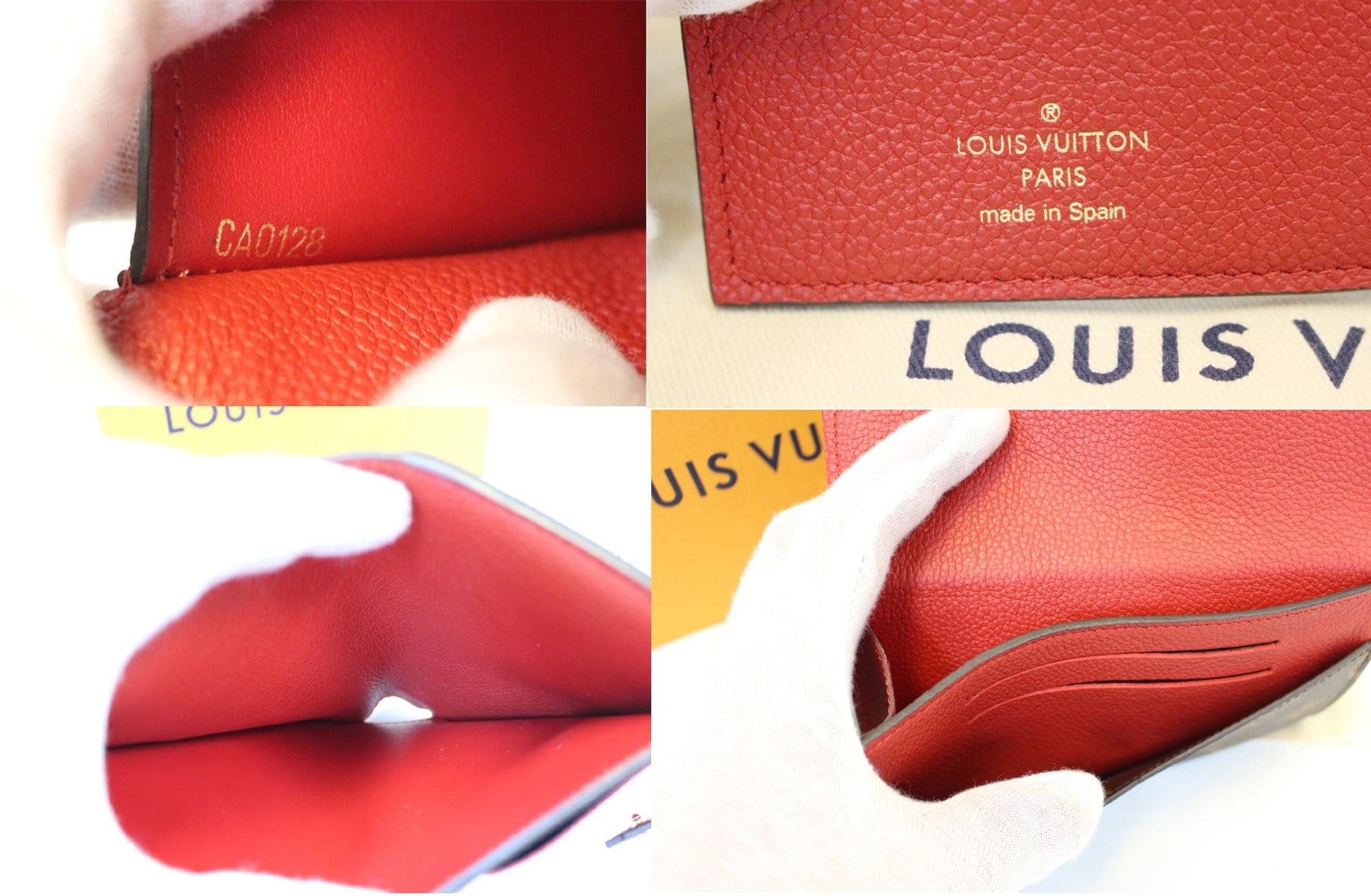Louis Vuitton - Monogram Canvas Pallas NM CompactWallet Red - Catawiki