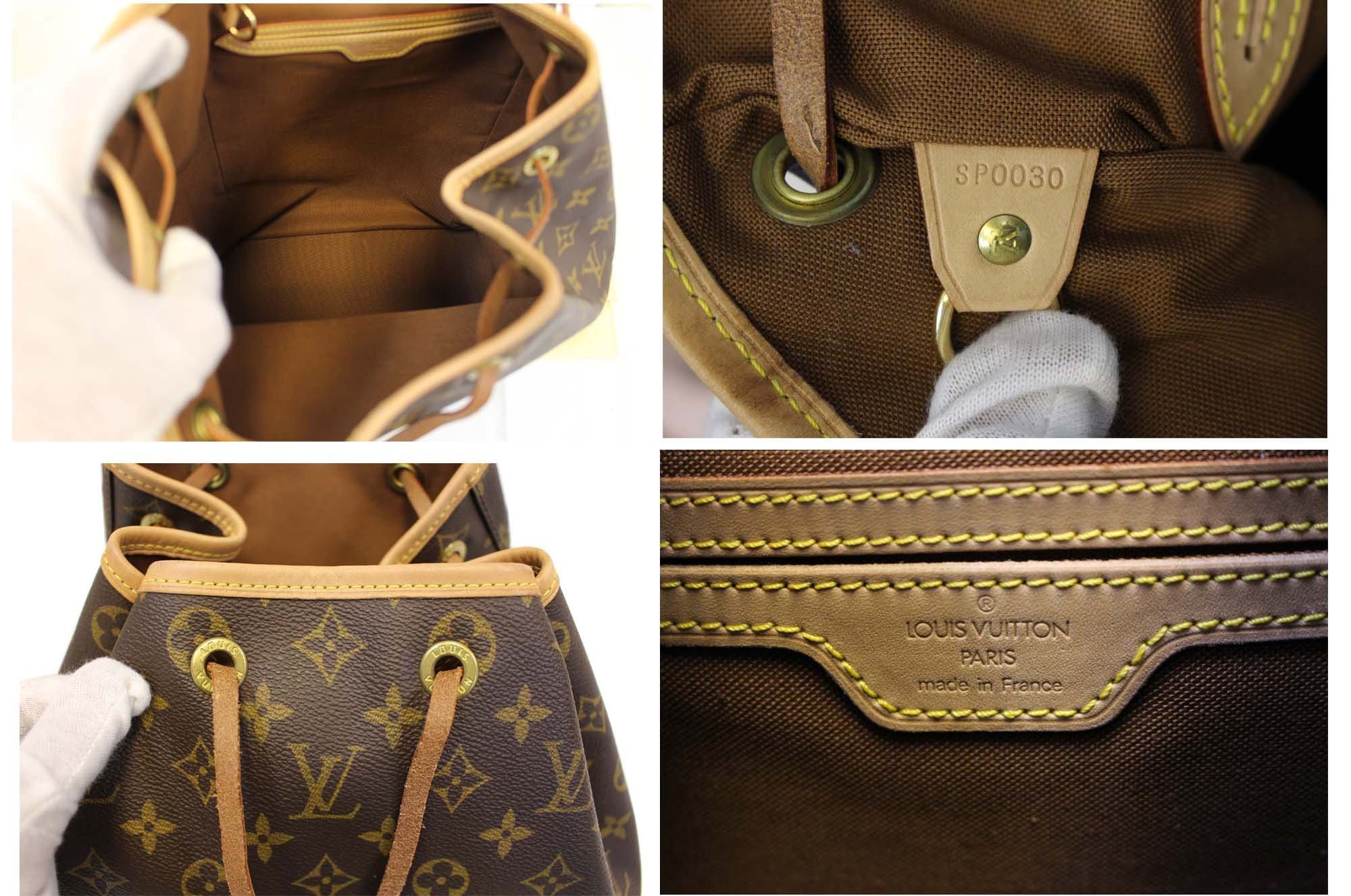 LOUIS VUITTON Backpack Bag Monogram Brown Montsouris GM